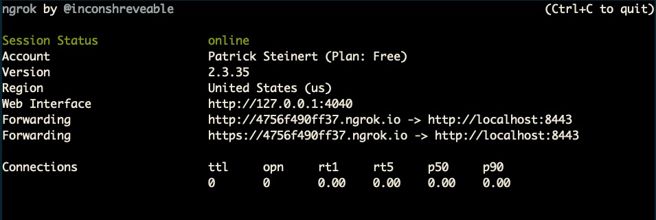 ngrok - a good tool for developing Alexa Skills